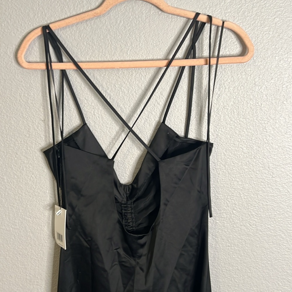 Jason Wu Black Strappy Slip Dress w/ Ruched Front - NWT - Picture 4 of 8